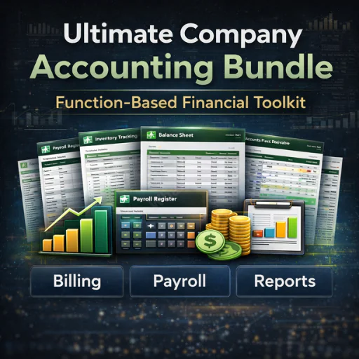 Ultimate Company Accounting Bundle – 23 Professional Excel Templates for Complete Business Financial