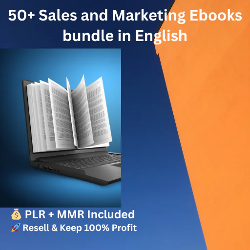 50+ Sales & Marketing Ebook Bundle | PLR + MMR | Ready-to-Sell Business Growth Collection