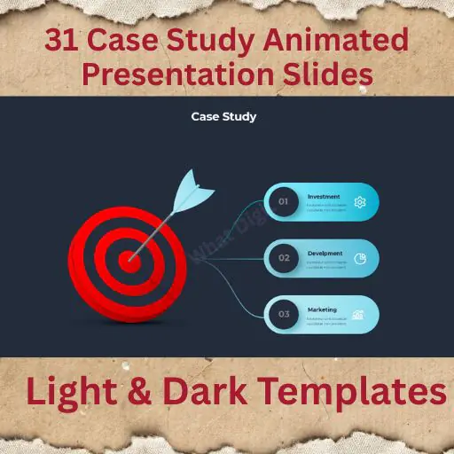 31 Case Study Presentation Slides – Animated Light & Dark Templates for PPT, Google Slides & Keynote