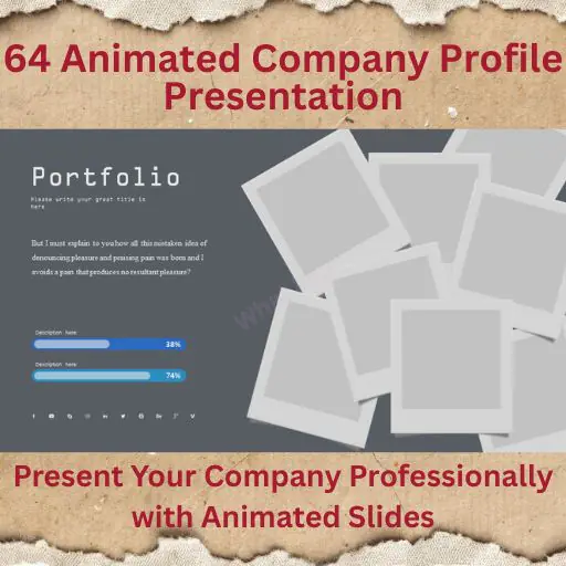 Animated Company Profile Presentation – 64 Professional PowerPoint Slides