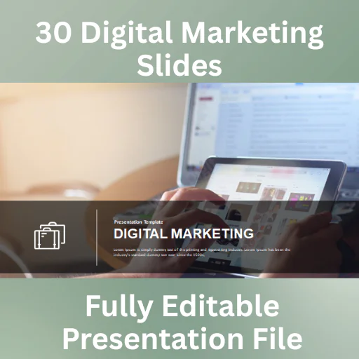 30 Digital Marketing PowerPoint Template | Editable Presentation Slides