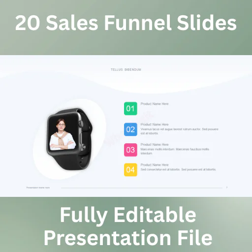 20 Sales Funnel Editable PowerPoint Slides | Standard & Wide Format