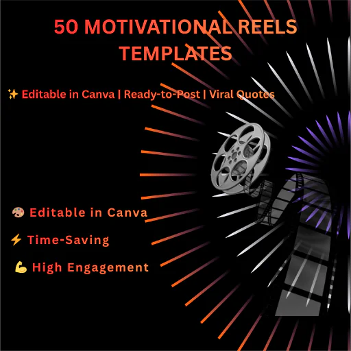 50 Motivational Reels Canva Templates | Editable Video Templates for Instagram & YouTube Shorts