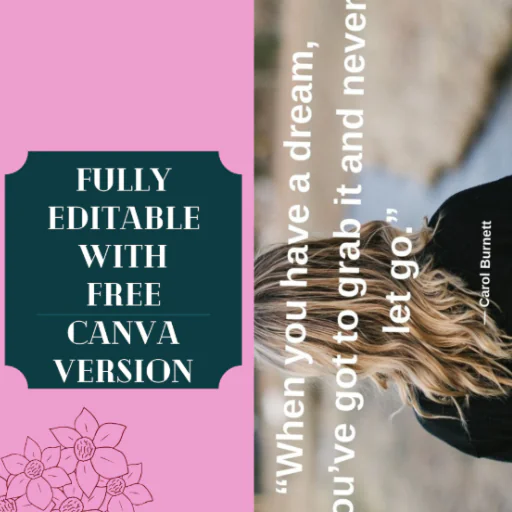 100 Editable  Canva Inspiration And Motivational Quotes, Instagram Feed Post, Social Media Templates