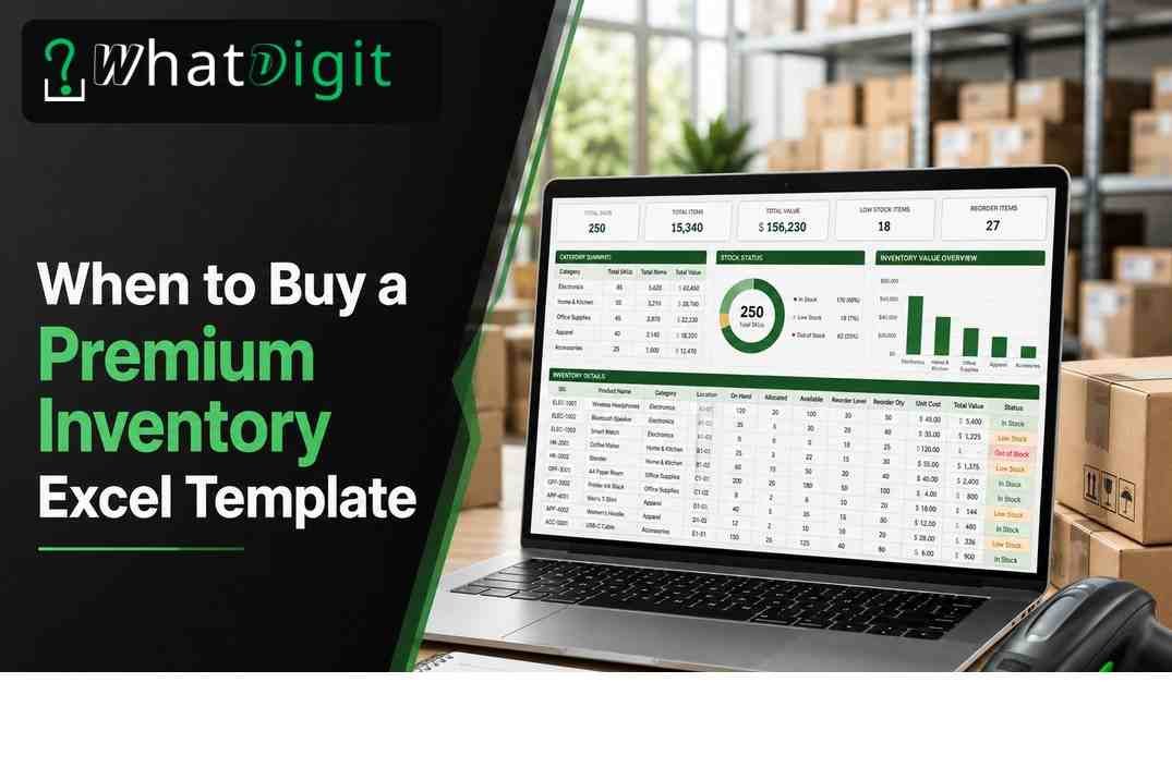 When to Buy a Premium Inventory Excel Template